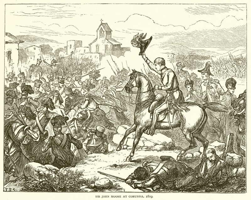 Sir John Moore Corunnán, 1809 alkotó: English School