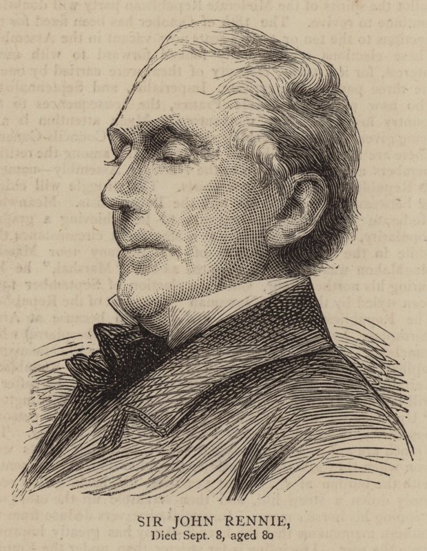 Sir John Rennie (metszet) alkotó: English School