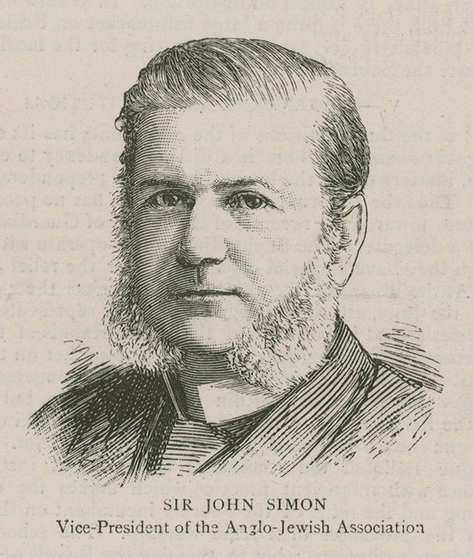 Sir John Simon, az Angol-Zsidó Szövetség alelnöke alkotó: English School