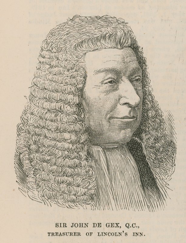 Sir John de Gex, a Lincolns Inn pénztárosa alkotó: English School