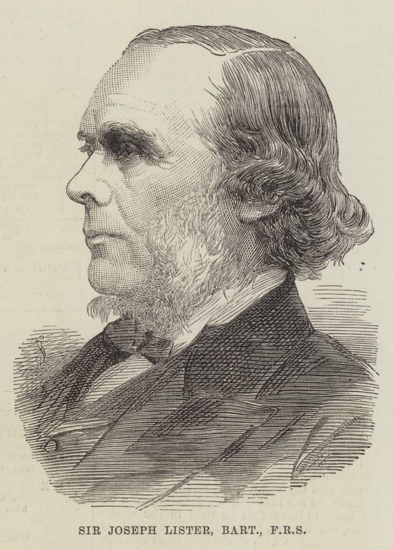 Sir Joseph Lister, Baronet, FRS (metszet) alkotó: English School