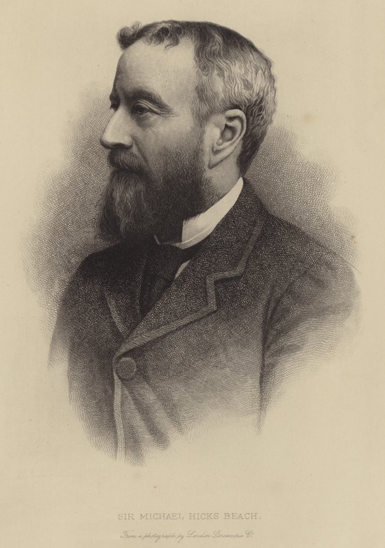 Sir Michael Hicks Beach alkotó: English School