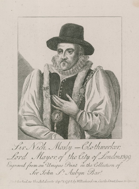 Sir Nicholas Mosley, ruhakészítő, London polgármestere, 1599 alkotó: English School