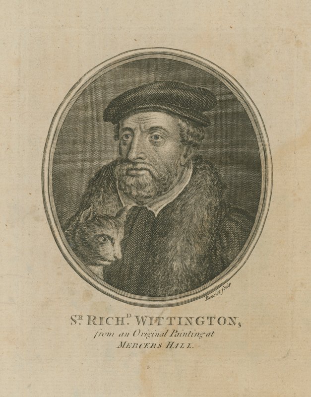 Sir Richard Whittington egy festményről a Mercers Hallban alkotó: English School