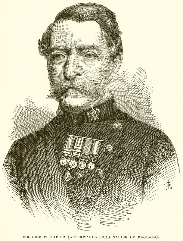 Sir Robert Napier (utóbb Magdalai Napier lord) alkotó: English School