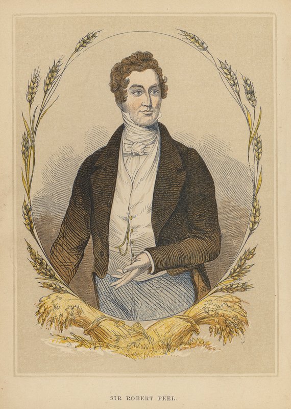 Sir Robert Peel (színes metszet) alkotó: English School
