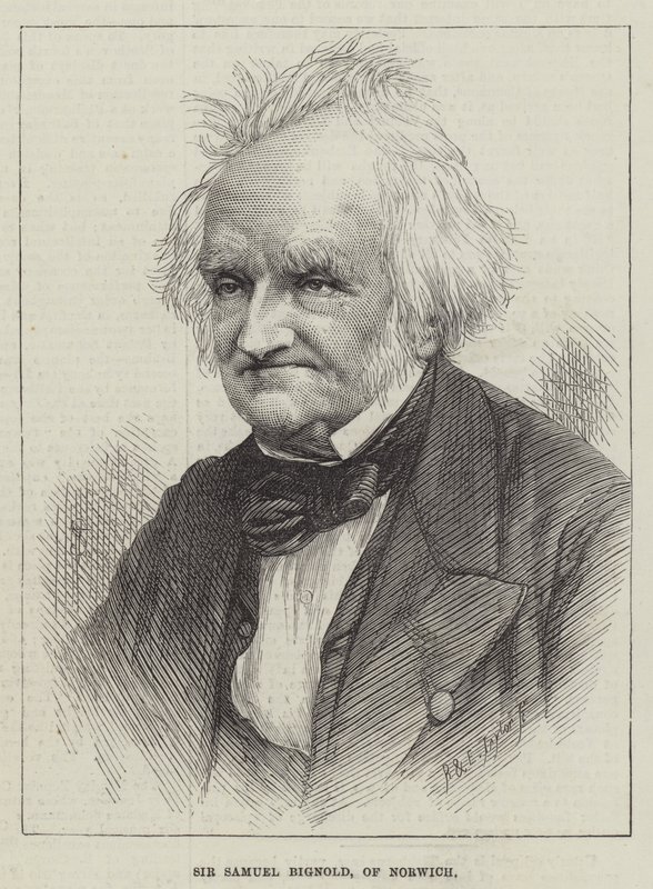 Sir Samuel Bignold, Norwich (metszet) alkotó: English School