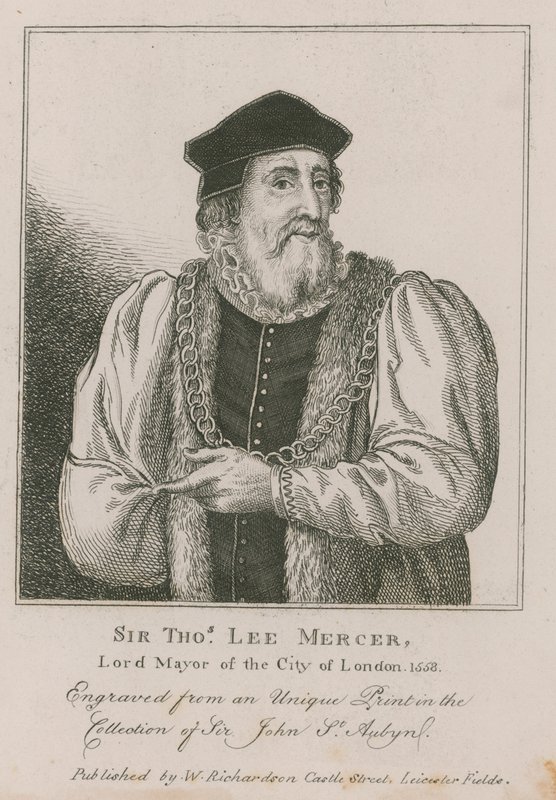 Sir Thomas Leigh, Mercer, London főpolgármestere 1558 alkotó: English School