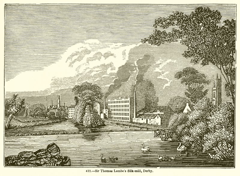 Sir Thomas Lombes Selyemmalom, Derby alkotó: English School
