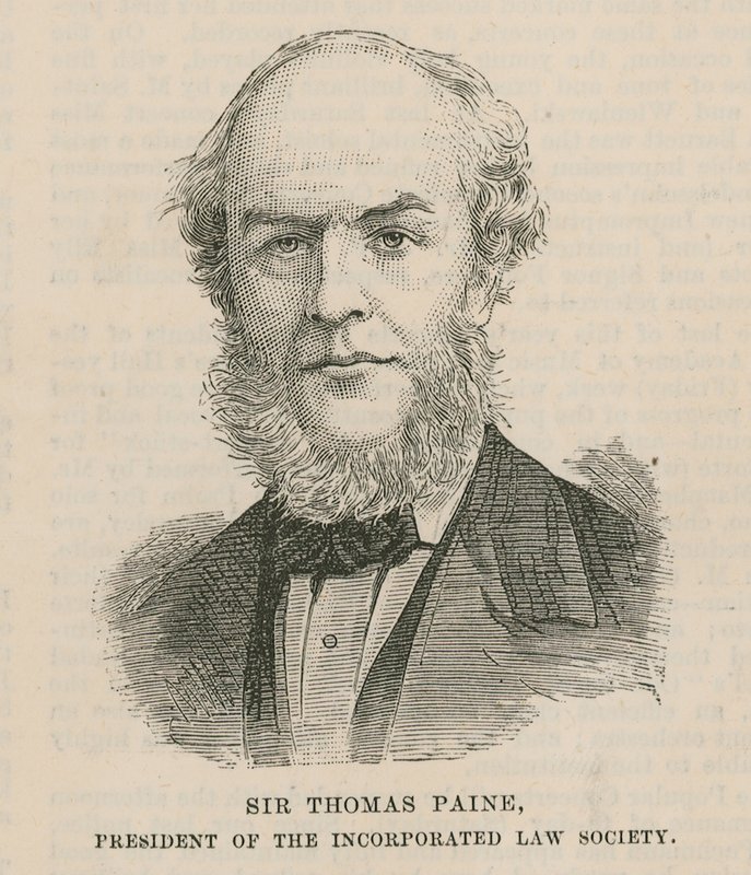 Sir Thomas Paine, az Incorporated Law Society elnöke alkotó: English School
