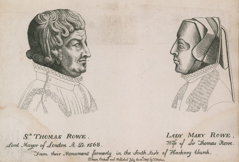 Sir Thomas Rowe, London 1568-as polgármestere és Lady Mary Rowe alkotó: English School