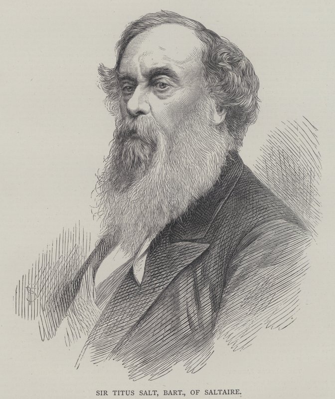 Sir Titus Salt, Saltaire bárója alkotó: English School