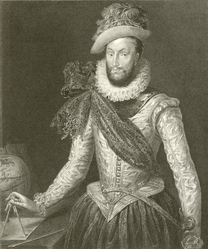Sir Walter Raleigh alkotó: English School