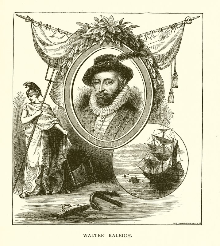 Sir Walter Raleigh alkotó: English School