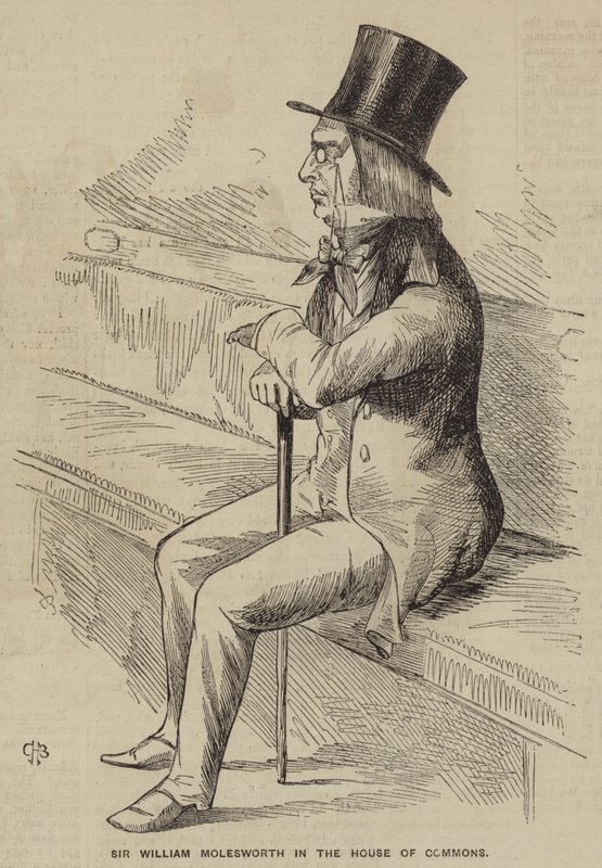 Sir William Molesworth az alsóházban (metszet) alkotó: English School
