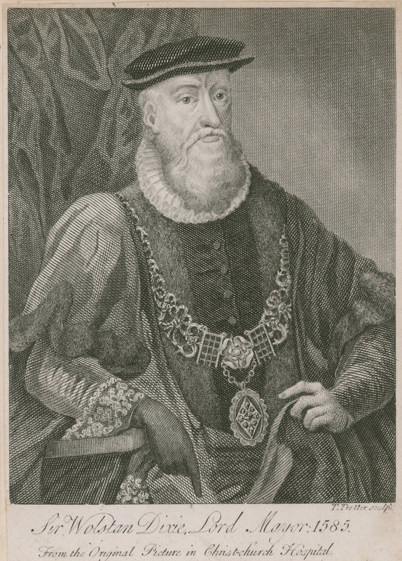 Sir Wolstan Dixie, London főpolgármestere, 1585 alkotó: English School
