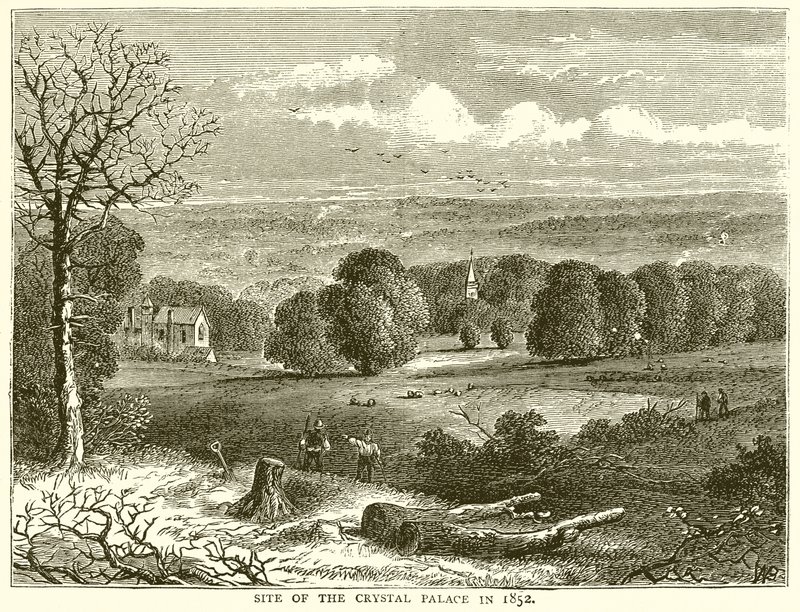 A Kristálypalota helye 1852-ben alkotó: English School