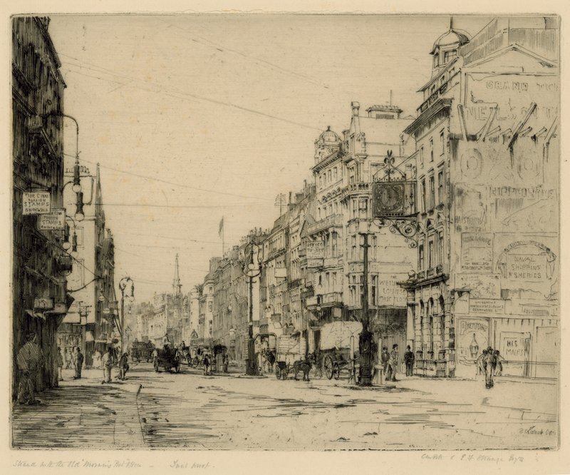Vázlat a régi postáról alkotó: English School