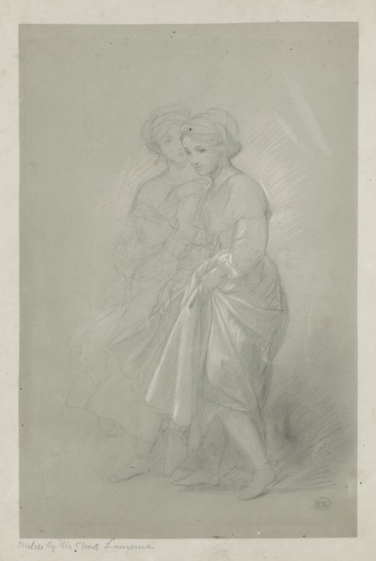 Sir Thomas Lawrence két lány vázlata alkotó: English School