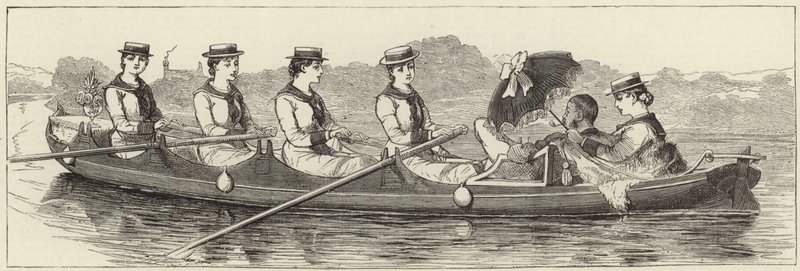 Vázlatok a Henley Regatta gőzös indításáról alkotó: English School
