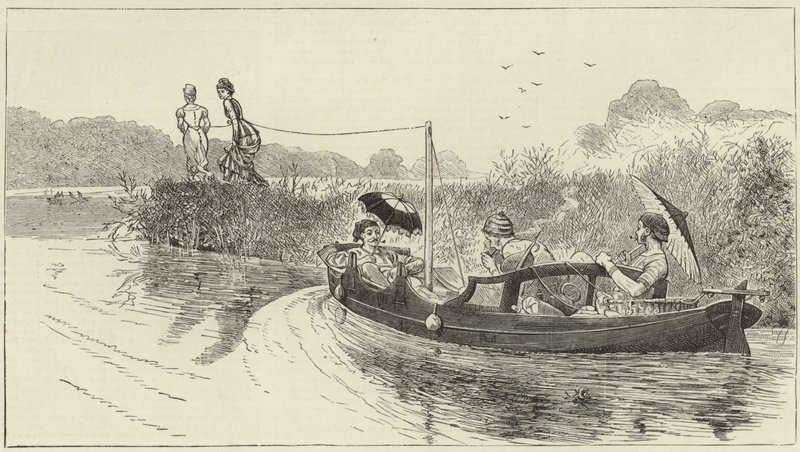 Vázlatok a Henley Regatta gőzös indításáról alkotó: English School