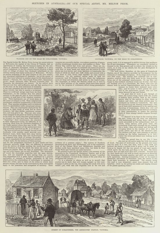 Vázlatok Ausztráliában (metszet) alkotó: English School