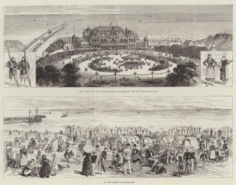 Boulogne vázlatai (metszet) alkotó: English School