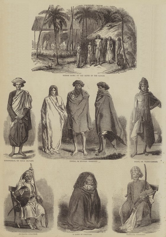 India vázlatai (metszet) alkotó: English School