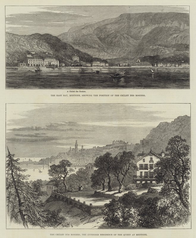 Mentone vázlatai (metszet) alkotó: English School