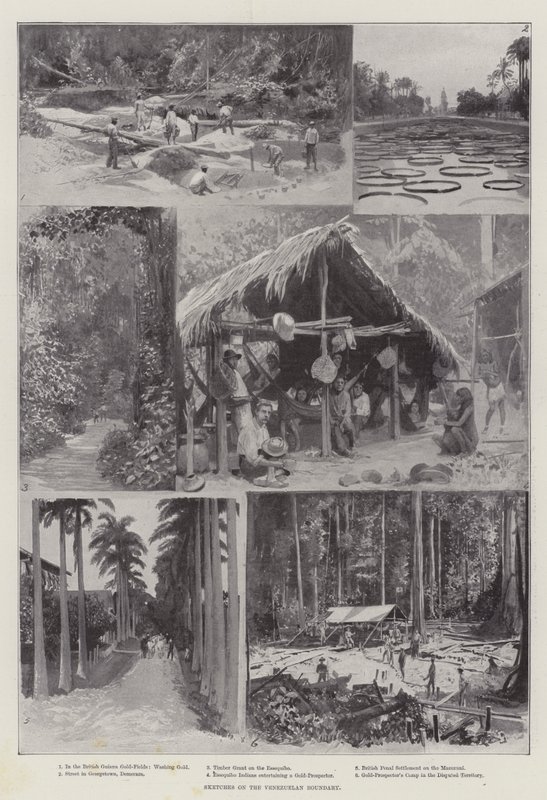 Vázlatok a venezuelai határról (litho) alkotó: English School