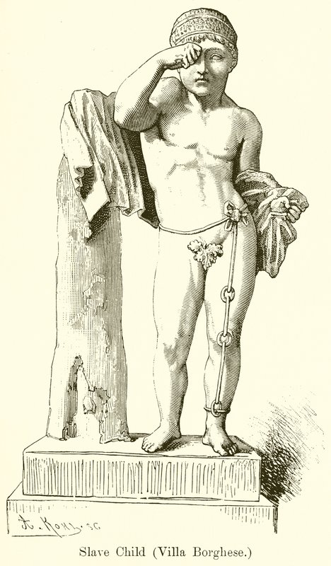 Rabszolga gyermek (Villa Borghese) (metszet) alkotó: English School