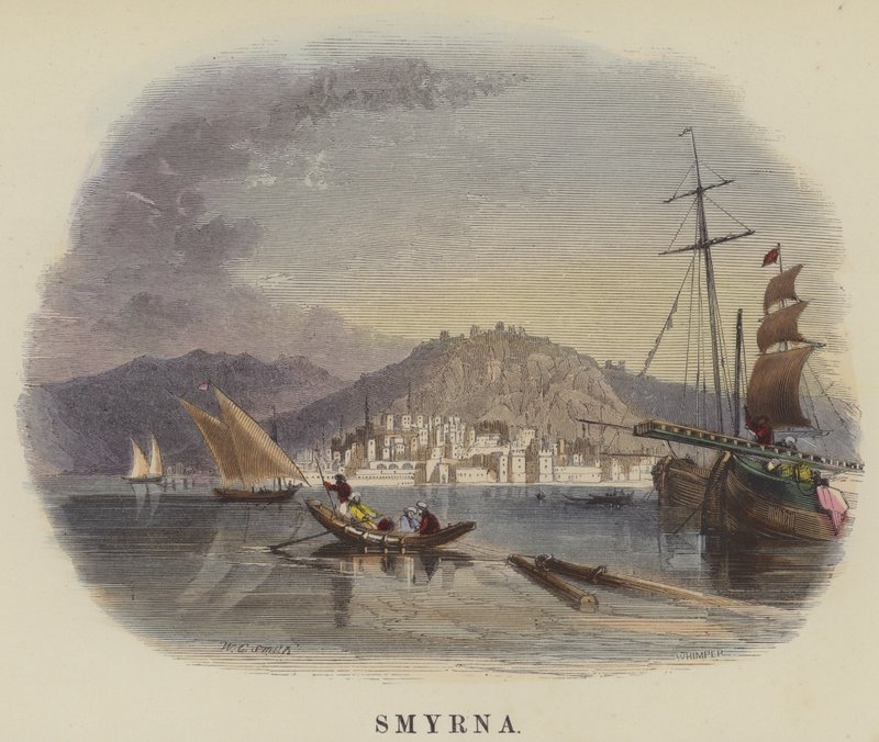 Smyrna (színes metszet) alkotó: English School