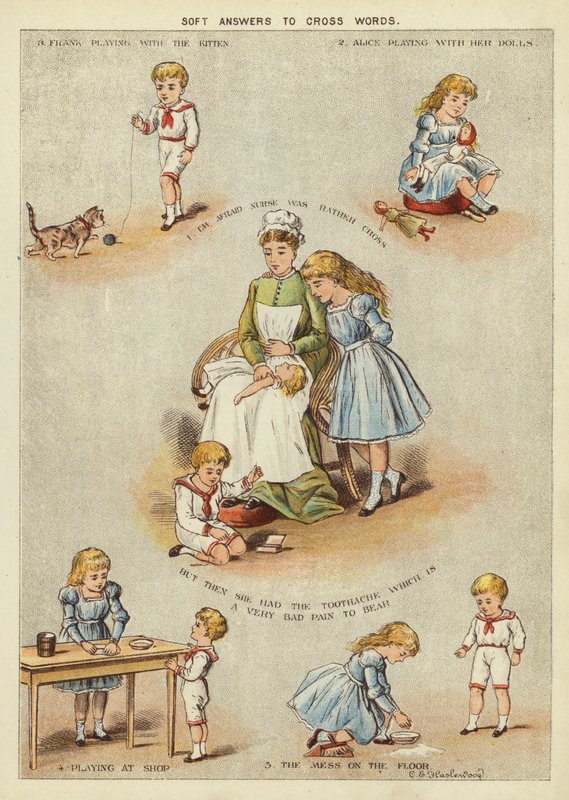 Puha válaszok keresztszavakra (chromolitho) alkotó: English School