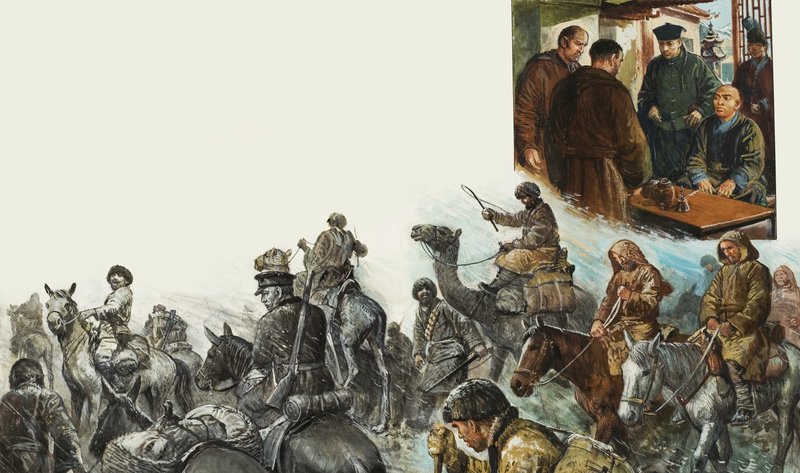 Katonák a hóban alkotó: English School