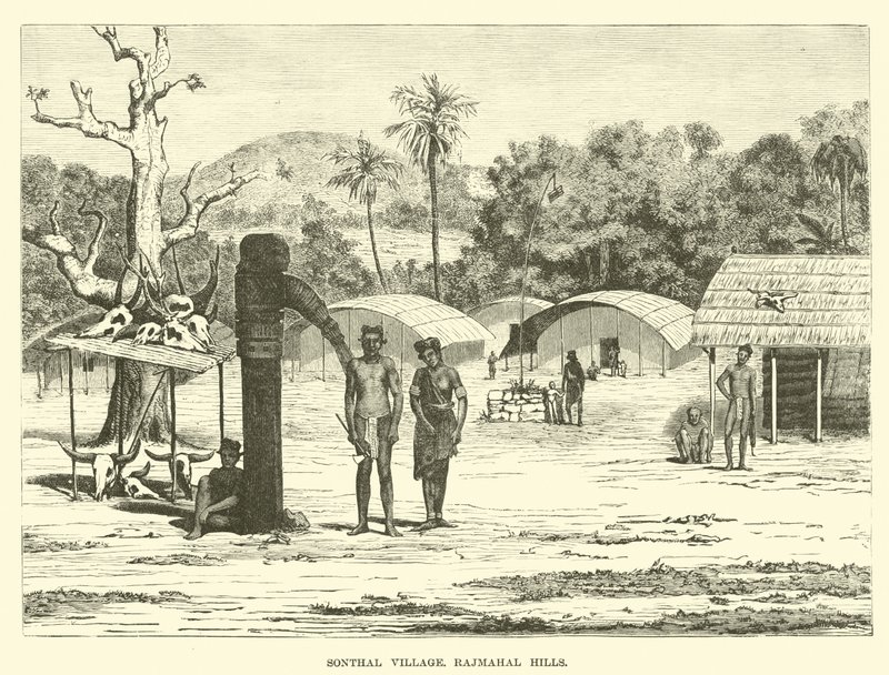 Sonthal falu, Rajmahal Hills alkotó: English School