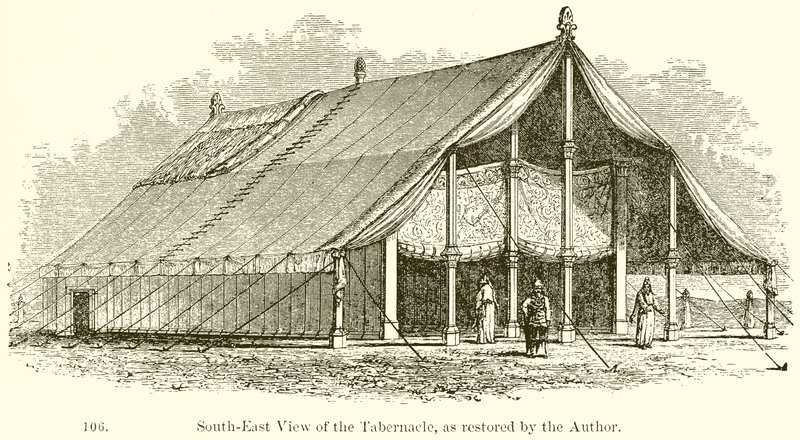 A Tabernákulum délkeleti nézete, a szerző által restaurált formában alkotó: English School