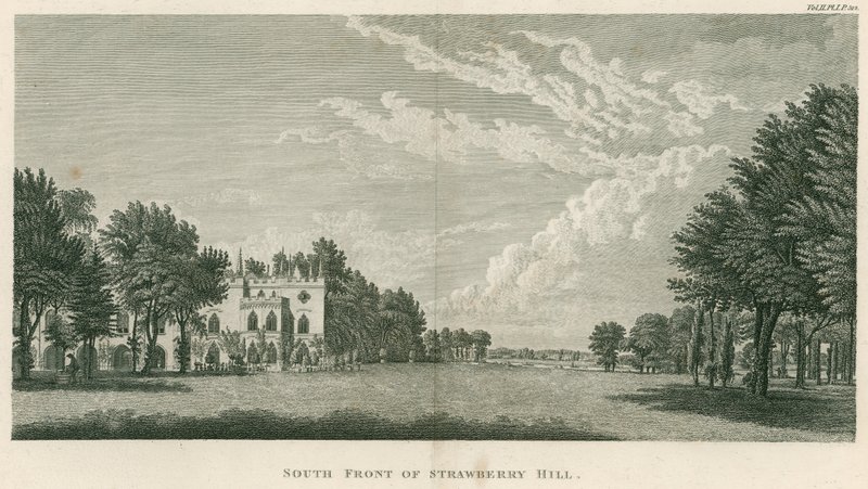 Strawberry Hill déli frontja, Twickenham, London alkotó: English School