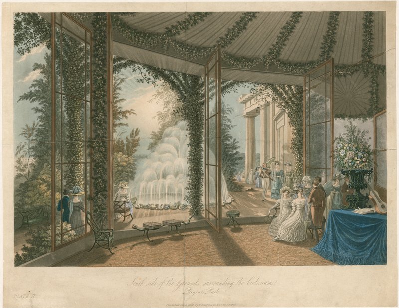 A Colosseumot körülvevő Grounds déli oldala, a Regents Park alkotó: English School
