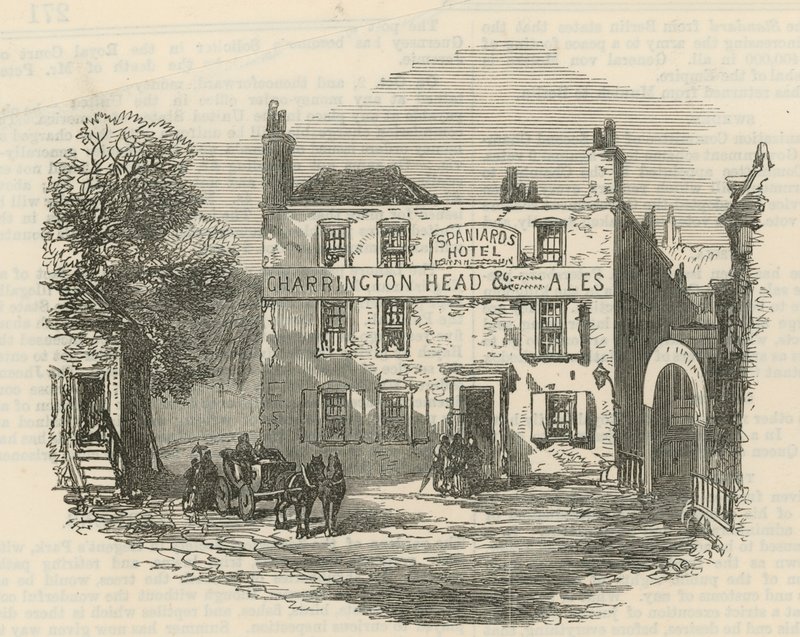 Spaniards Hotel, Hampstead Heath, London alkotó: English School