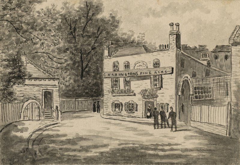 Spaniards Inn, Hampstead, London (wc papíron) alkotó: English School