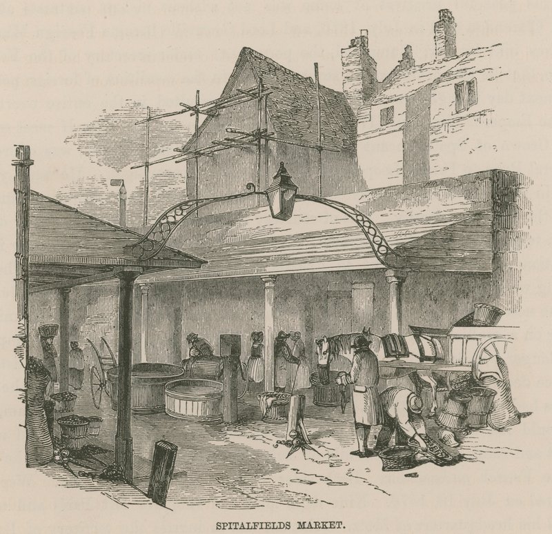 Spitalfields Market, London alkotó: English School