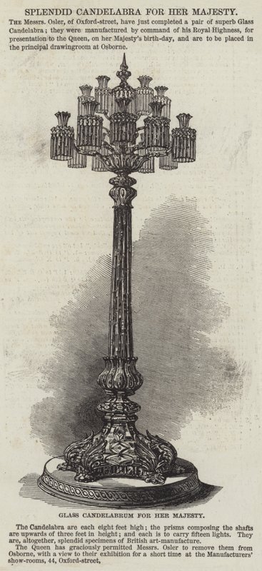 Csodálatos kandeláber Őfelségének (metszet) alkotó: English School