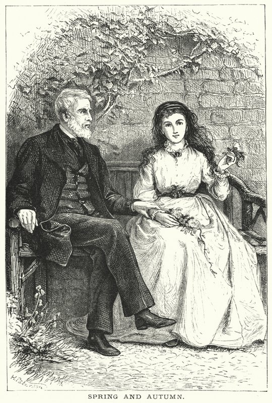 Tavasz és ősz (metszet) alkotó: English School