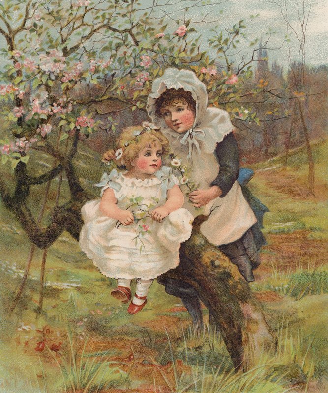 Tavaszi virágok májusban (chromolitho) alkotó: English School