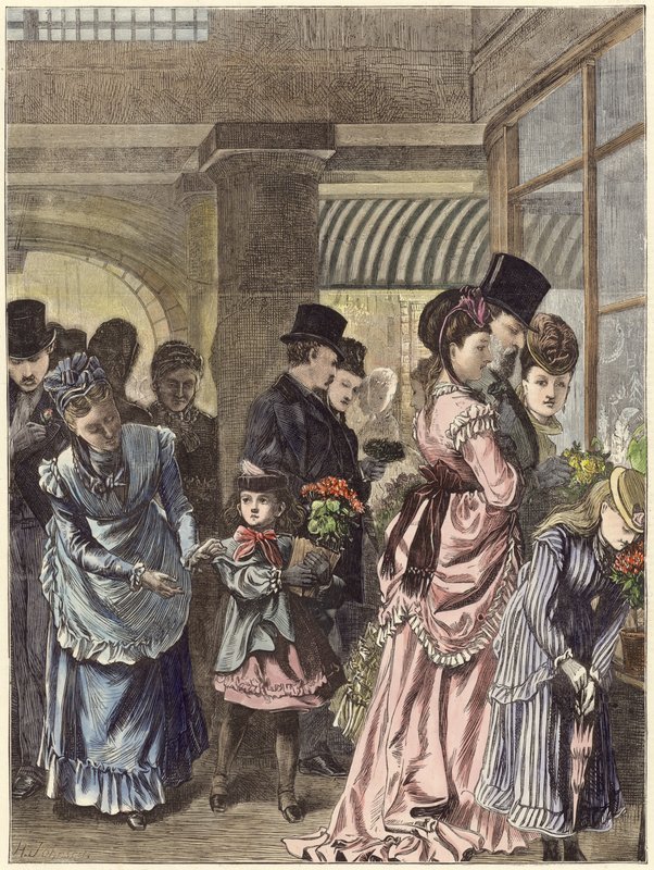 Tavaszi idő Covent Gardenben alkotó: English School