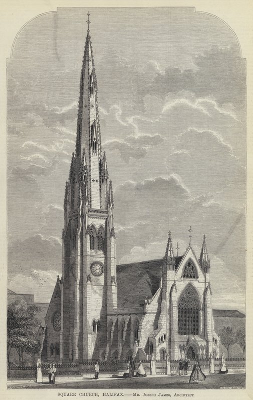 Square Church, Halifax (metszet) alkotó: English School