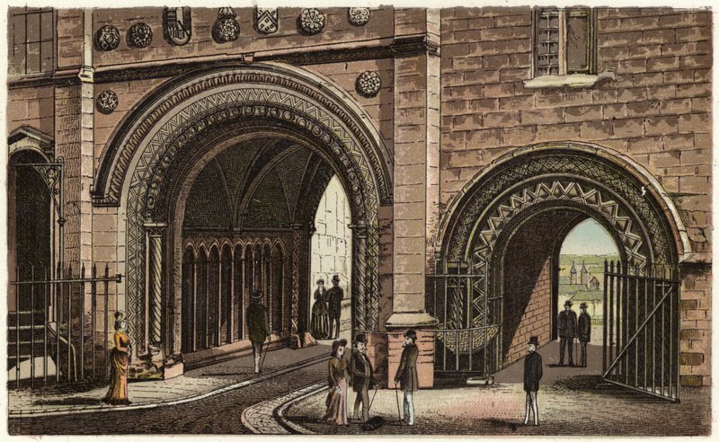 Szent Ágoston kapuja, Norman Archway (színes litó) alkotó: English School