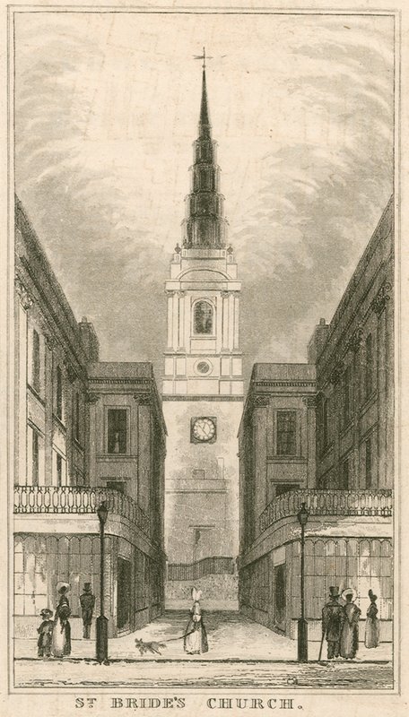 St Brides templom, Fleet Street, London alkotó: English School