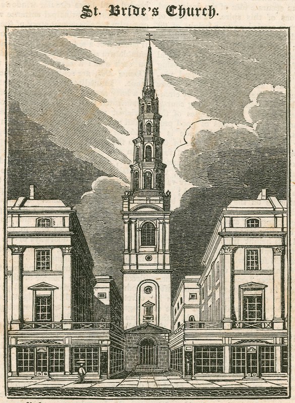 St Brides templom, Fleet Street, London alkotó: English School