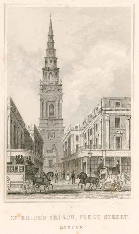 St Brides templom, Fleet Street, London alkotó: English School